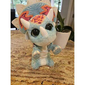 2014 FurReal Hoppin' Topper HASBRO Interactive Plush Pet Triceratops‎ Dinosaur
